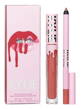 Kylie Jenner Matte Liquid Lipstick & Lip Liner 801 Queen Matte